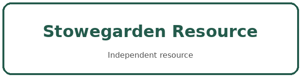 stowe garden logo green
